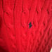 Polo Ralph Lauren boys youth Logo braided V neck Vest sweater size Large