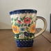 Polish Pottery large mug Sunflowers Unikat New