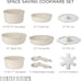 13 Piece Pots and Pans Set (Cream)-TUA7