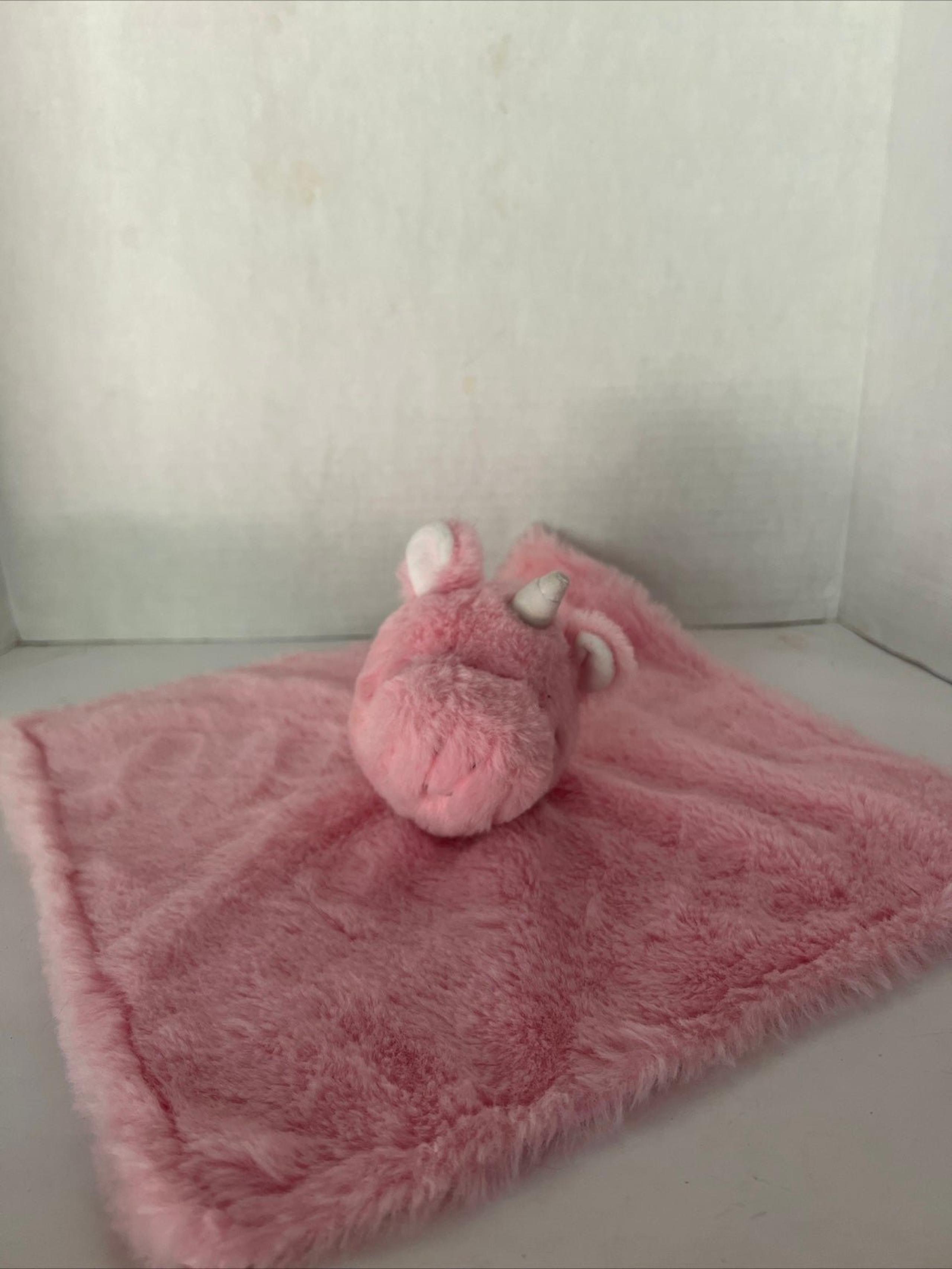 Parents Choice Unicorn Pink Satin Walmart Baby Plush Security Blanket Lovey Toy