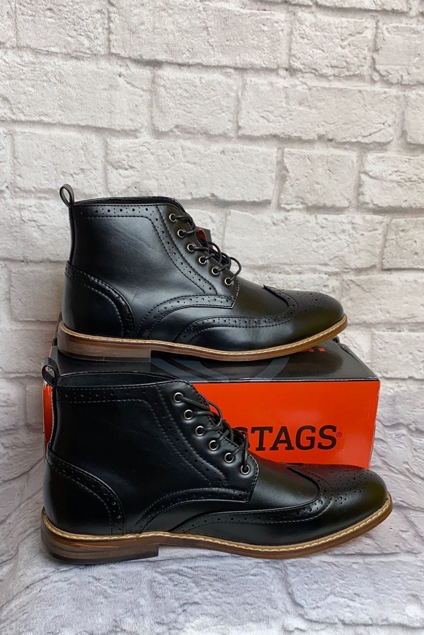 Deer Stags Jerard Black Vega Boots Sz10
