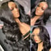 180% Brazilian Body Wave Lace Front Wigs Wet Wavy Human Hair 13x4 Ear To Ear,tnf