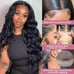 180% Brazilian Body Wave Lace Front Wigs Wet Wavy Human Hair 13x4 Ear To Ear,tnf