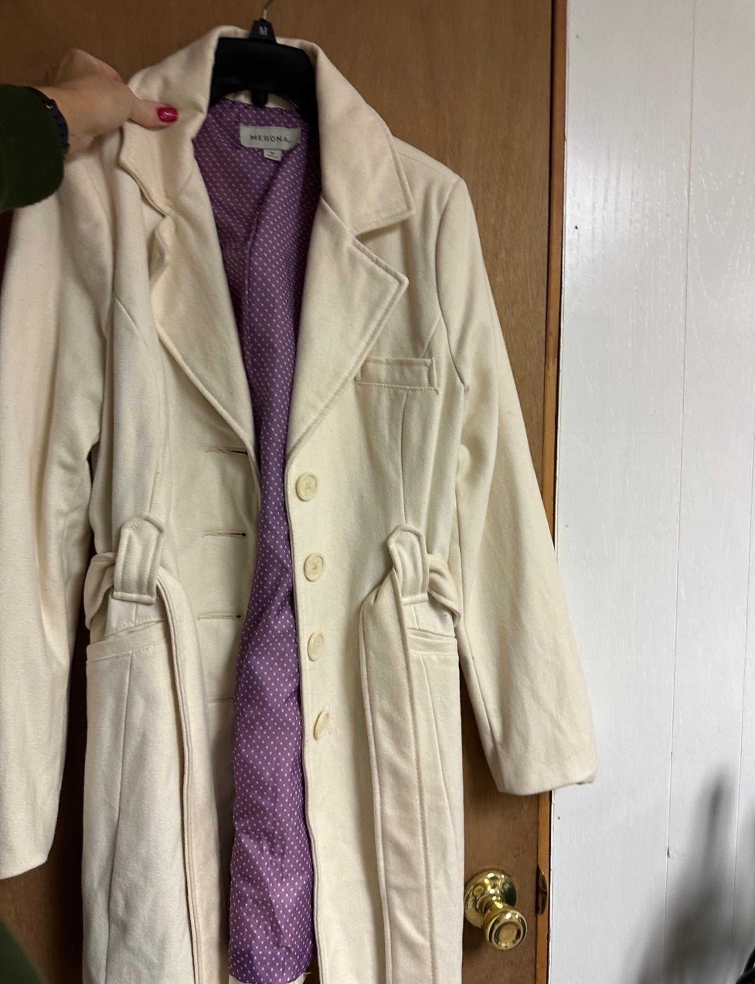 Cream Dress Coat