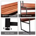 47 Computer Desk Writing Study Table Workstation w/Hutch & Bookshelf Coffee