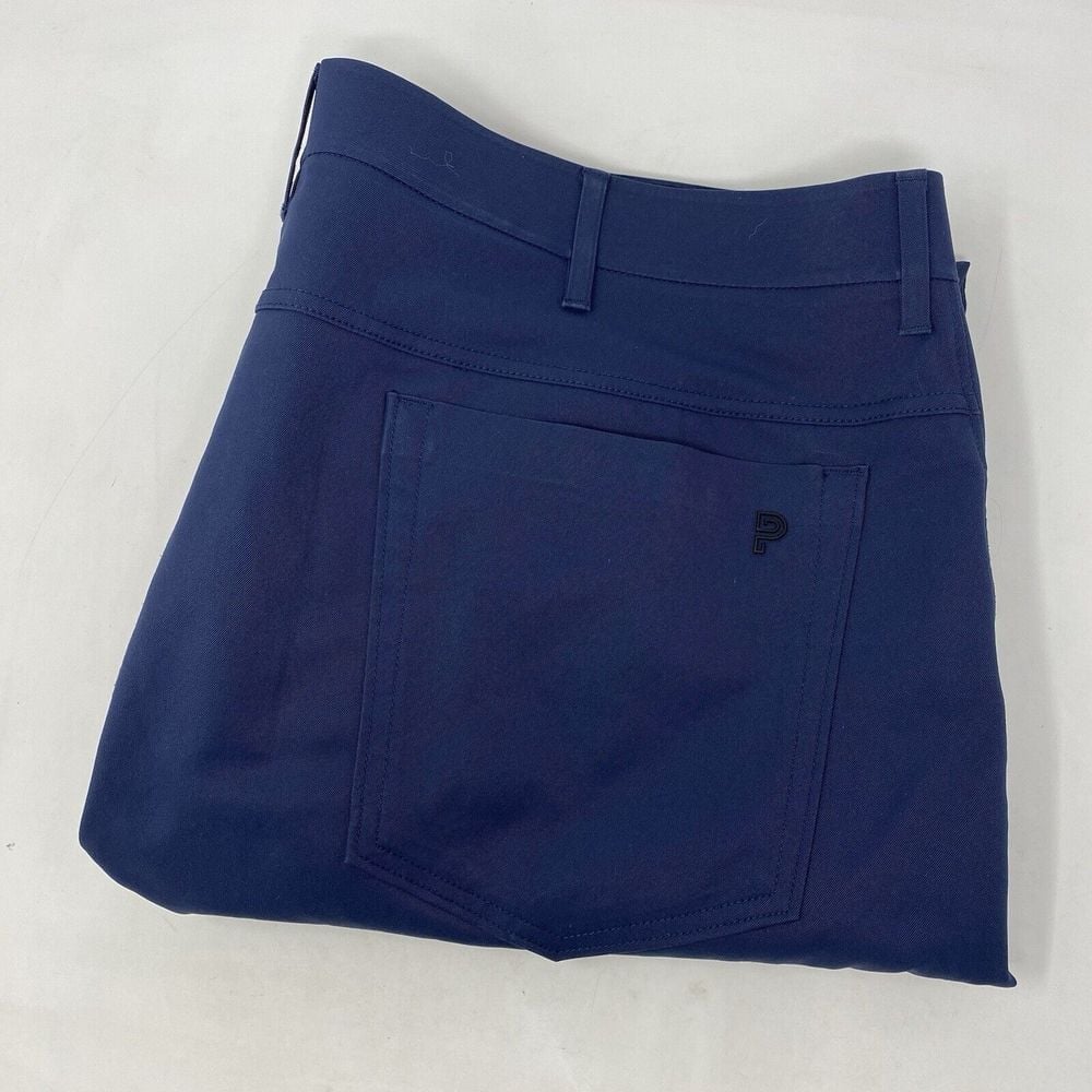 Public Rec Men's 40 Polyester Navy Stretch Lightweight Flat Front Chino Pants