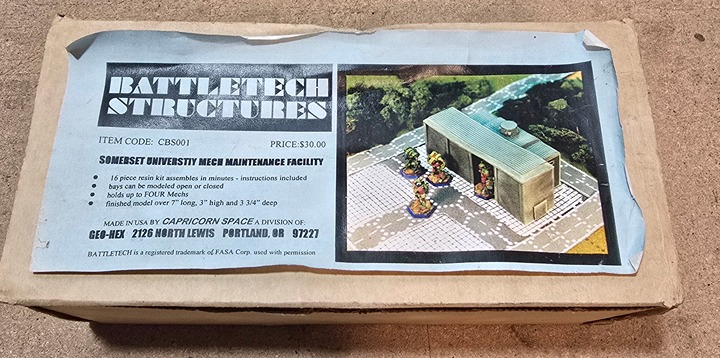 Battletech Structures CBS001 Somerset University Mech Maintenance Facility NIB
