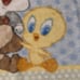 Rare Vintage Baby Looney Tunes Bugs Bunny, Tweety Bird and Taz Blanket