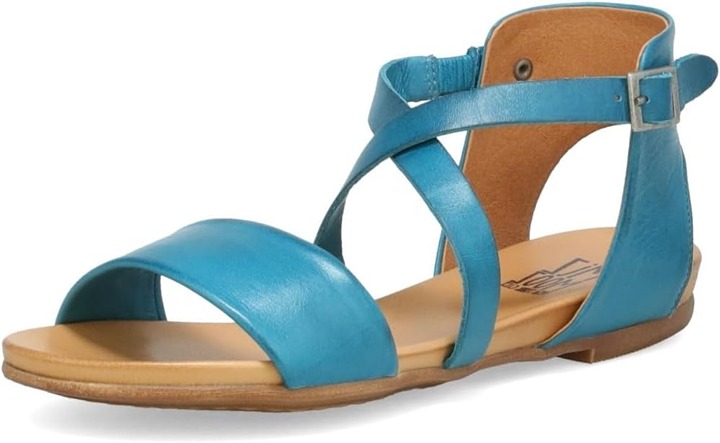Miz Mooz Women's Aster Flat Sandal 9 Marine