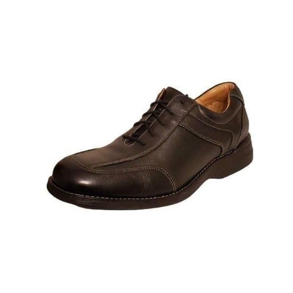 JOHNSTON & MURPHY Brown Sheepskin Lace Up Oxfords