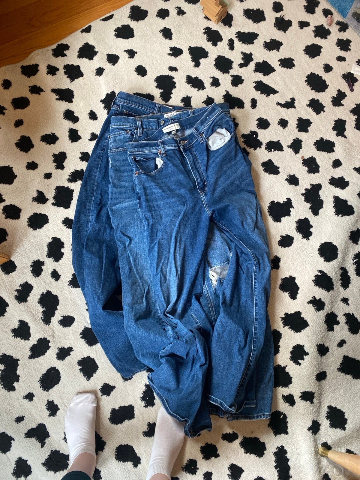 Abercrombie jeans 3 pairs ultra high rise