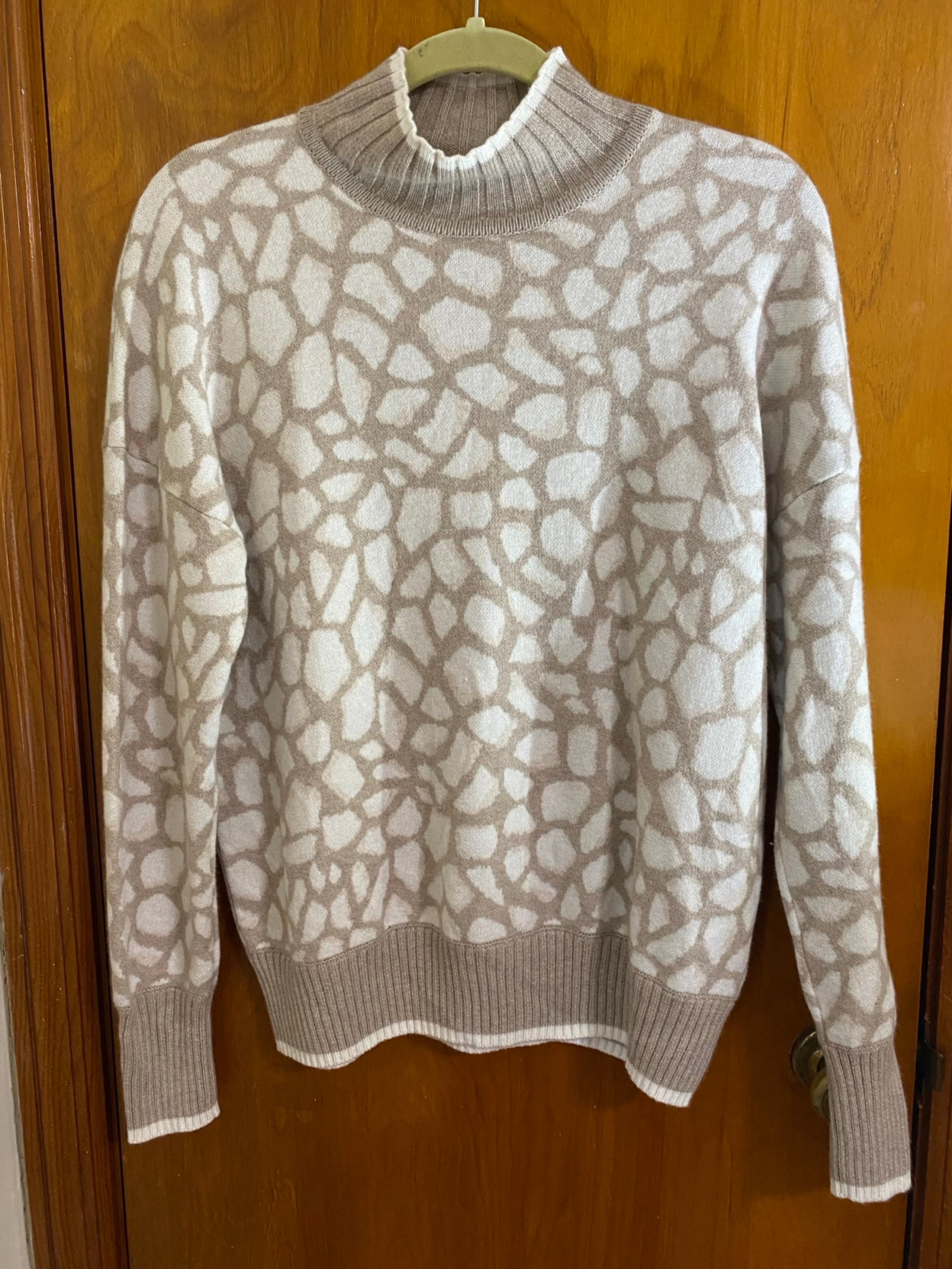 Women’s Vineyard Vines Mock neck Jacquard Double knit Sweater Large
