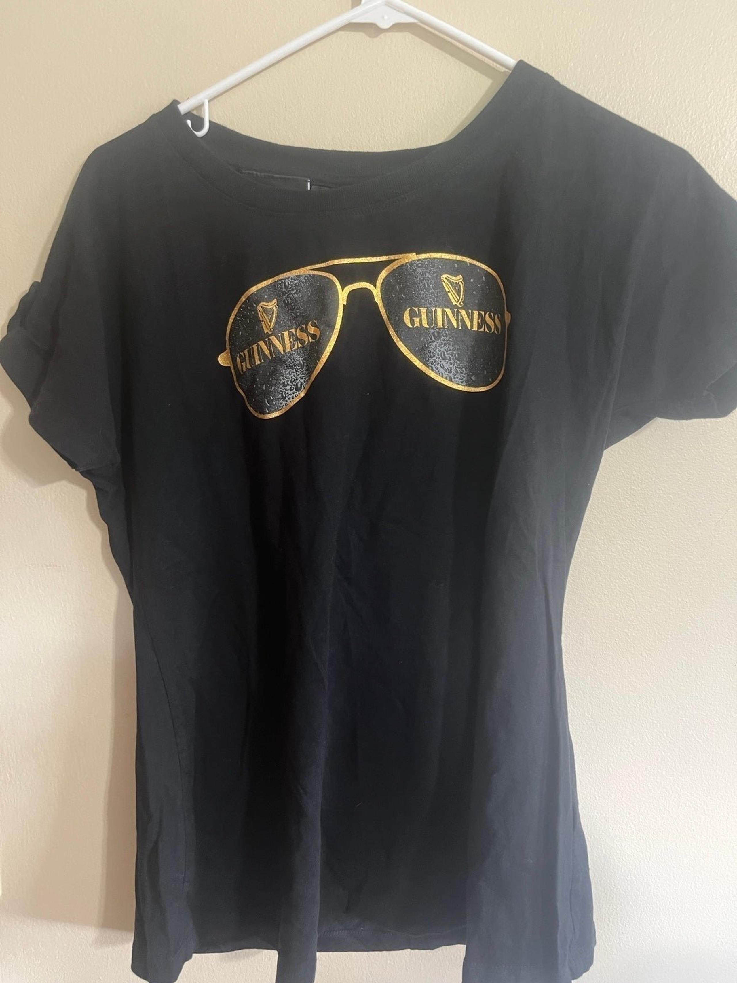 Guinness beer Womens t shirt XL top drinking shirt