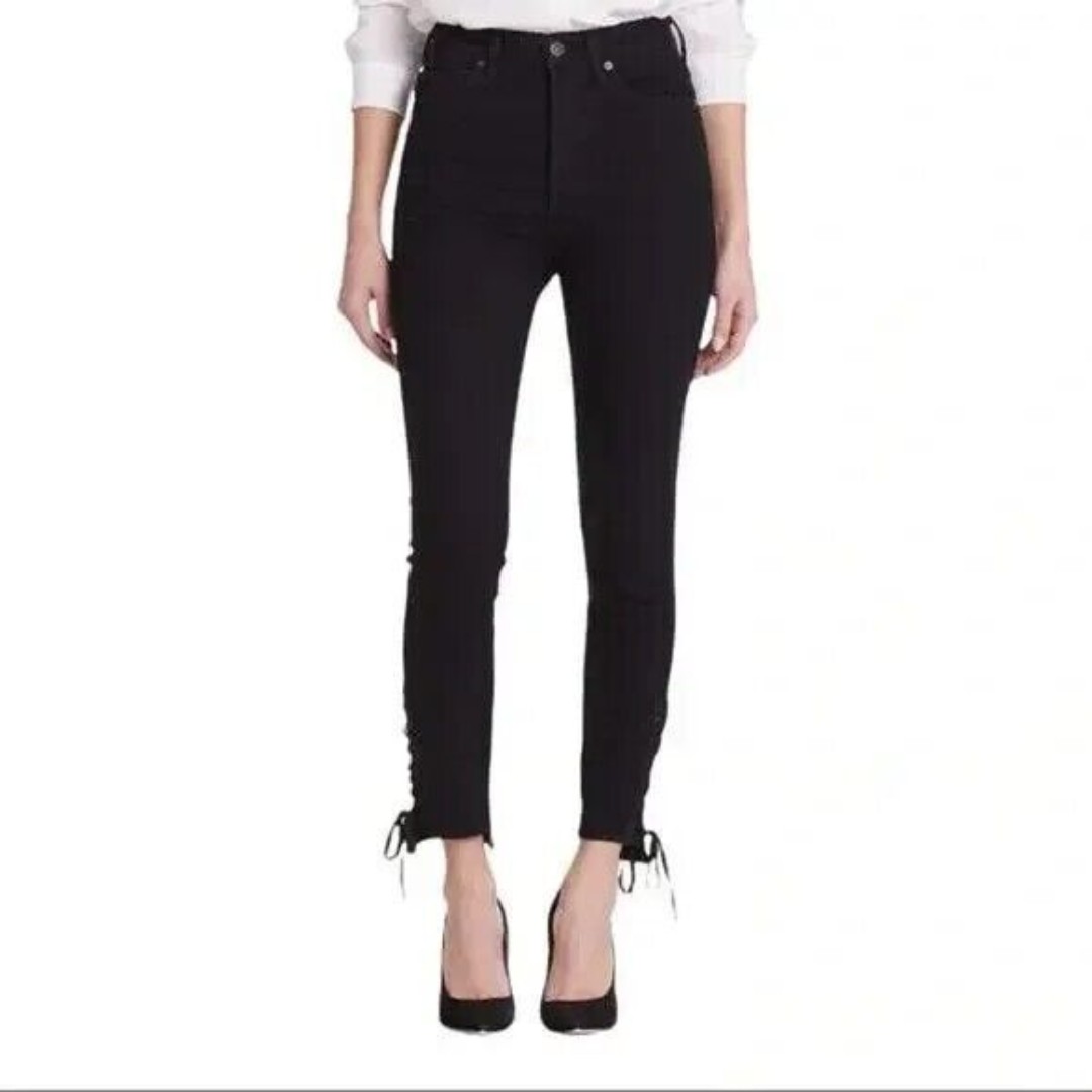 Citizens of Humanity Olivia High Rise Skinny Ankle Lace Womens Jeans COH SZ 32