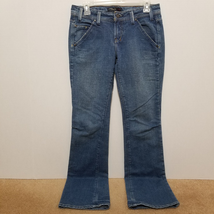 American Eagle jeans 2 bootcut flare denim button flap pockets VINTAGE Y2K