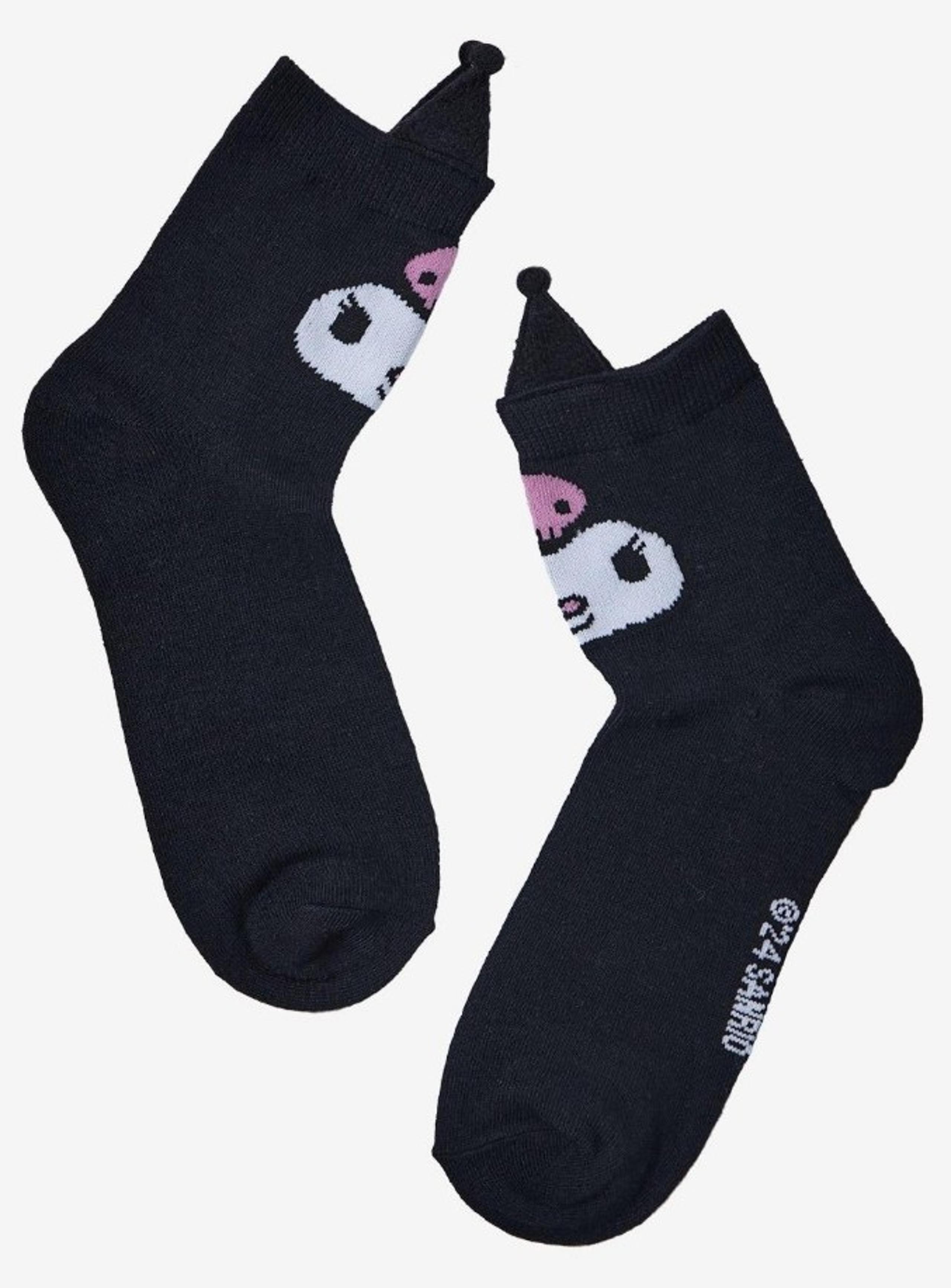 New Sanrio Kuromi 3D Ear Ankle Socks