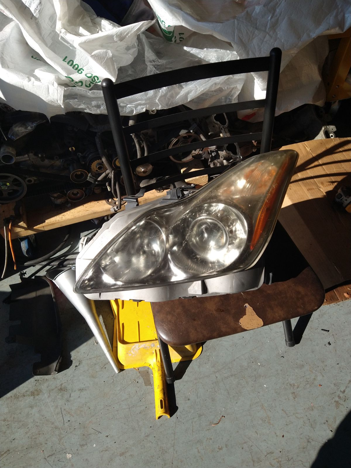 Driver side headlight assembly
