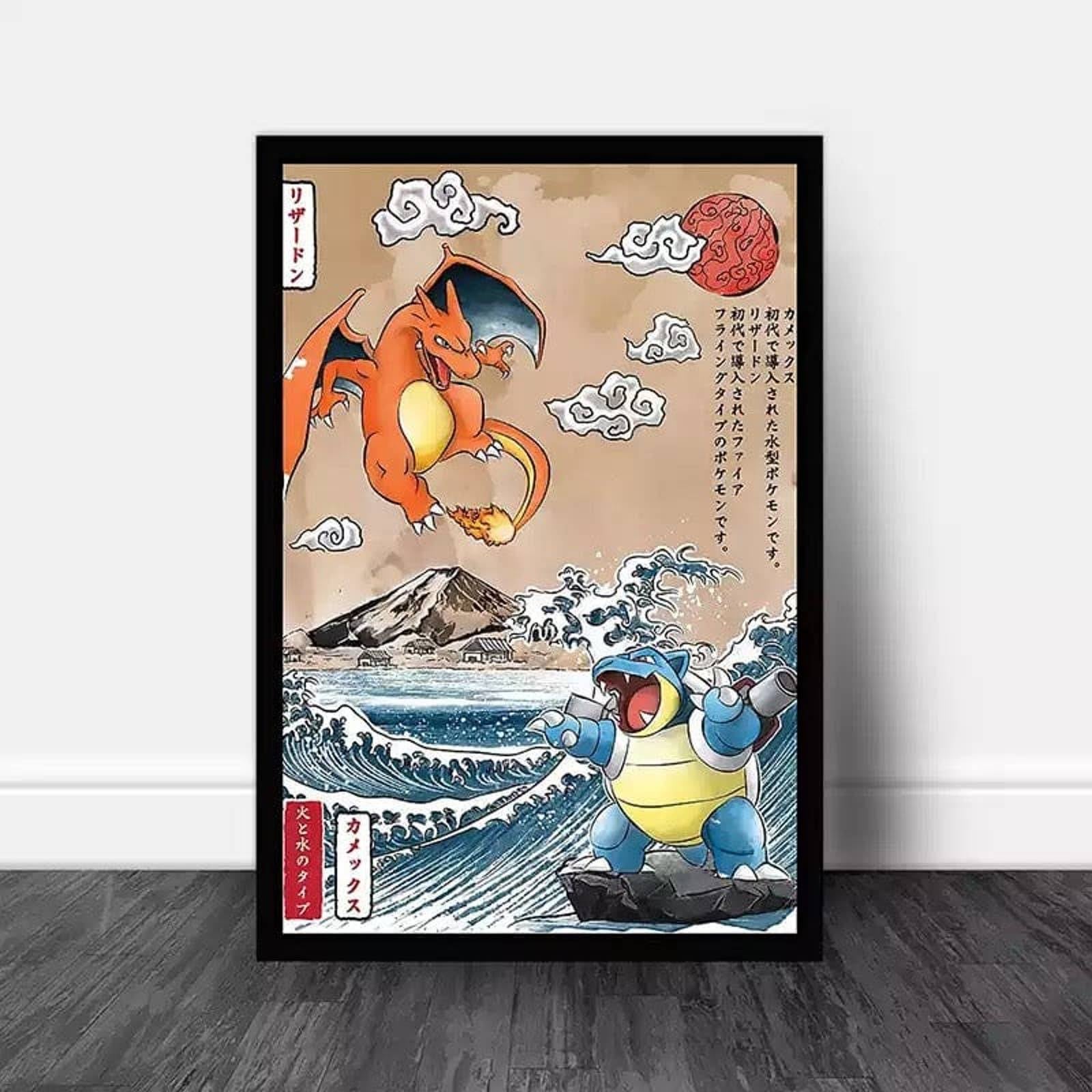 Charizard x Blastoise Pokémon Poster