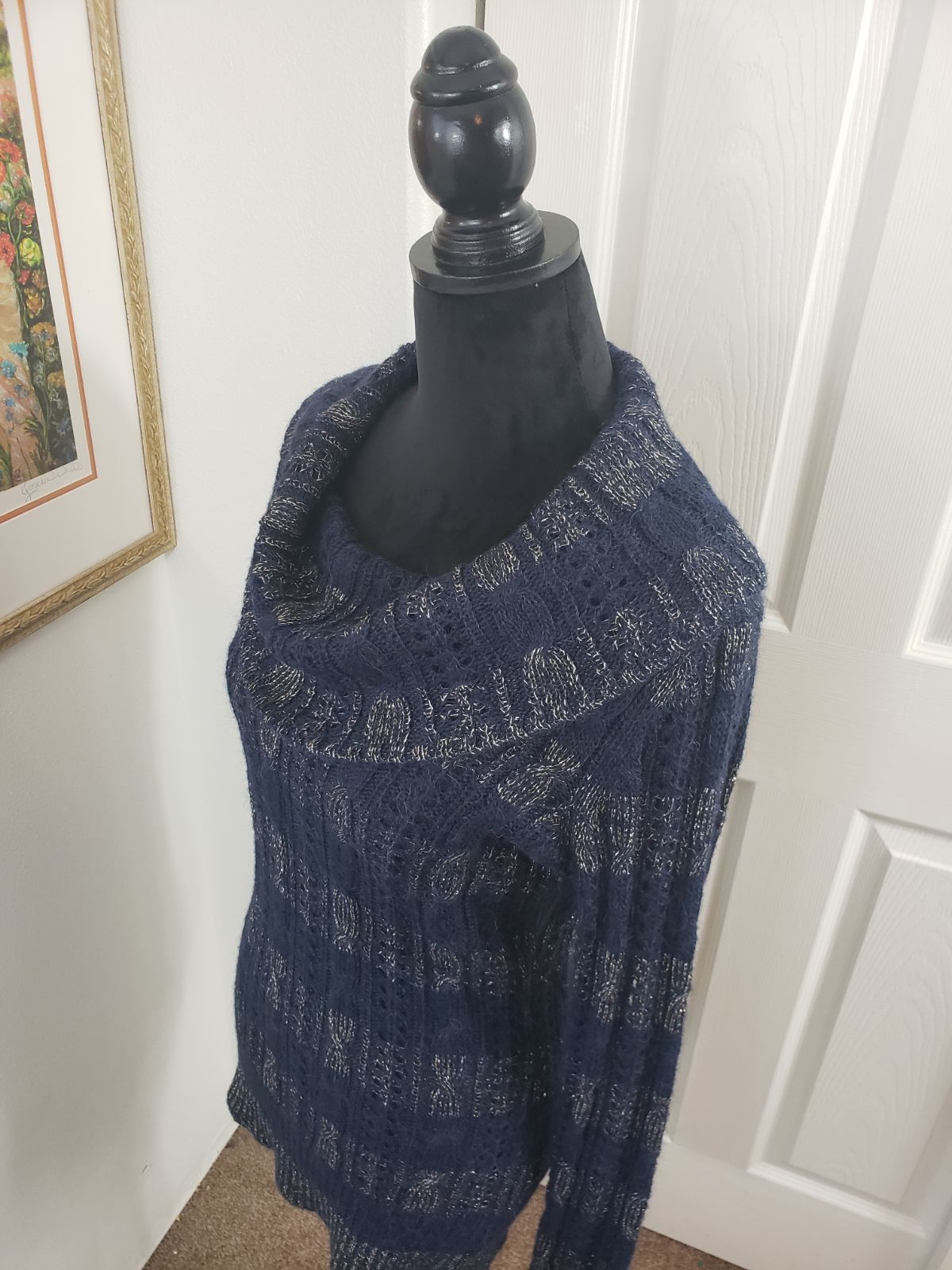 Dark Blue TommyHilfiger Alpaca Sweater M