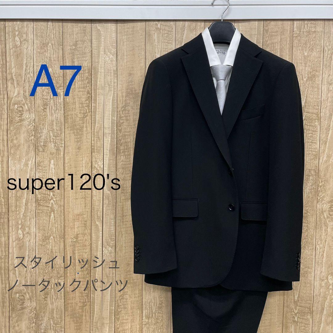 ★Imperfect★ Brand New, Unused 【A7】 Black Formal Suit for Men