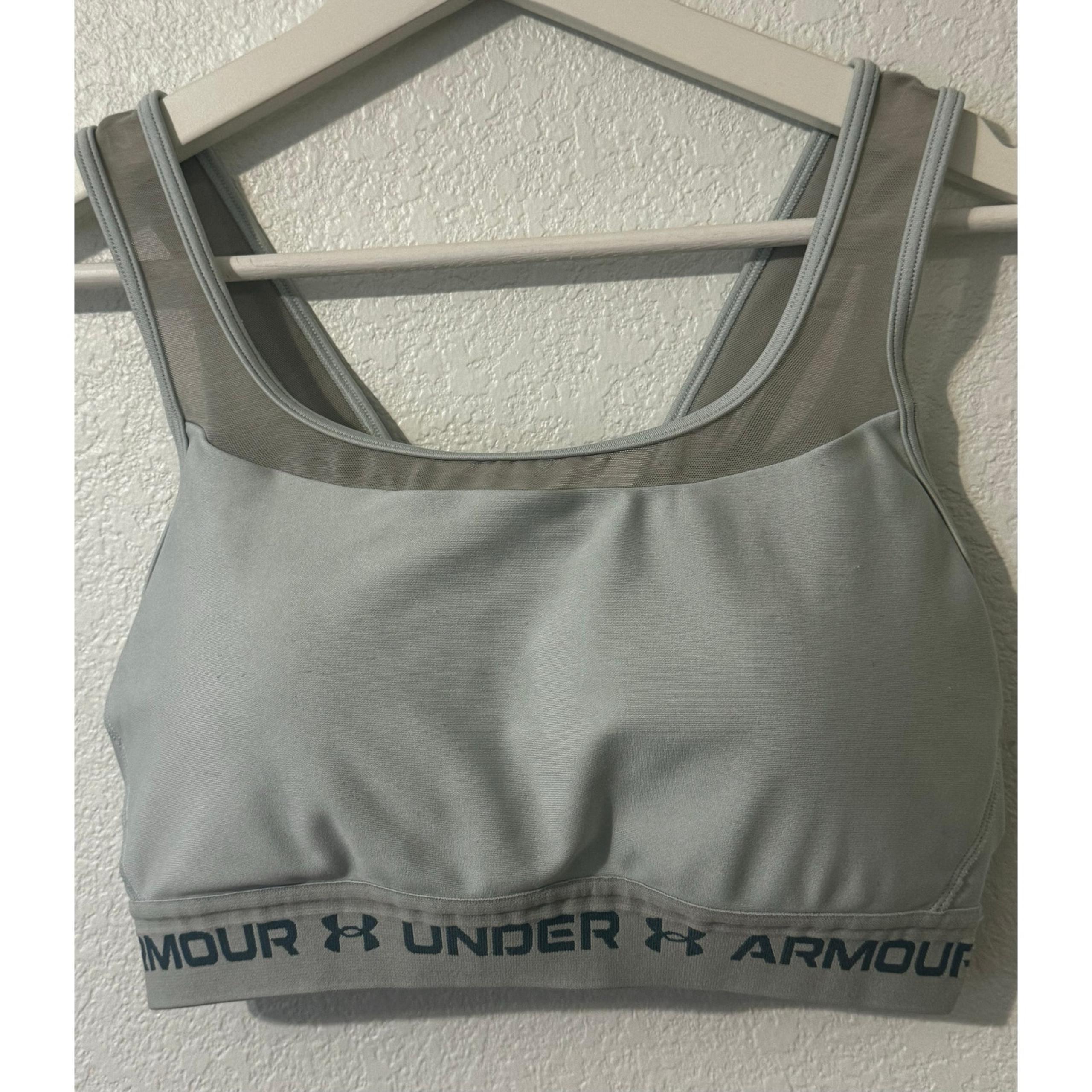 Under Armour Women's Sports Bra Light Padding Large Gray
