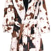 Minky cow robe