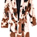 Minky cow robe