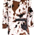Minky cow robe