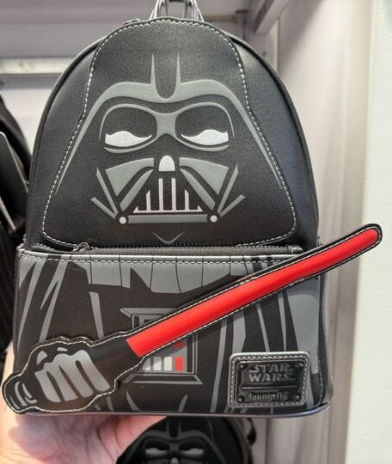 Disney Parks Darth Vader Light-Up Loungefly Mini Backpack