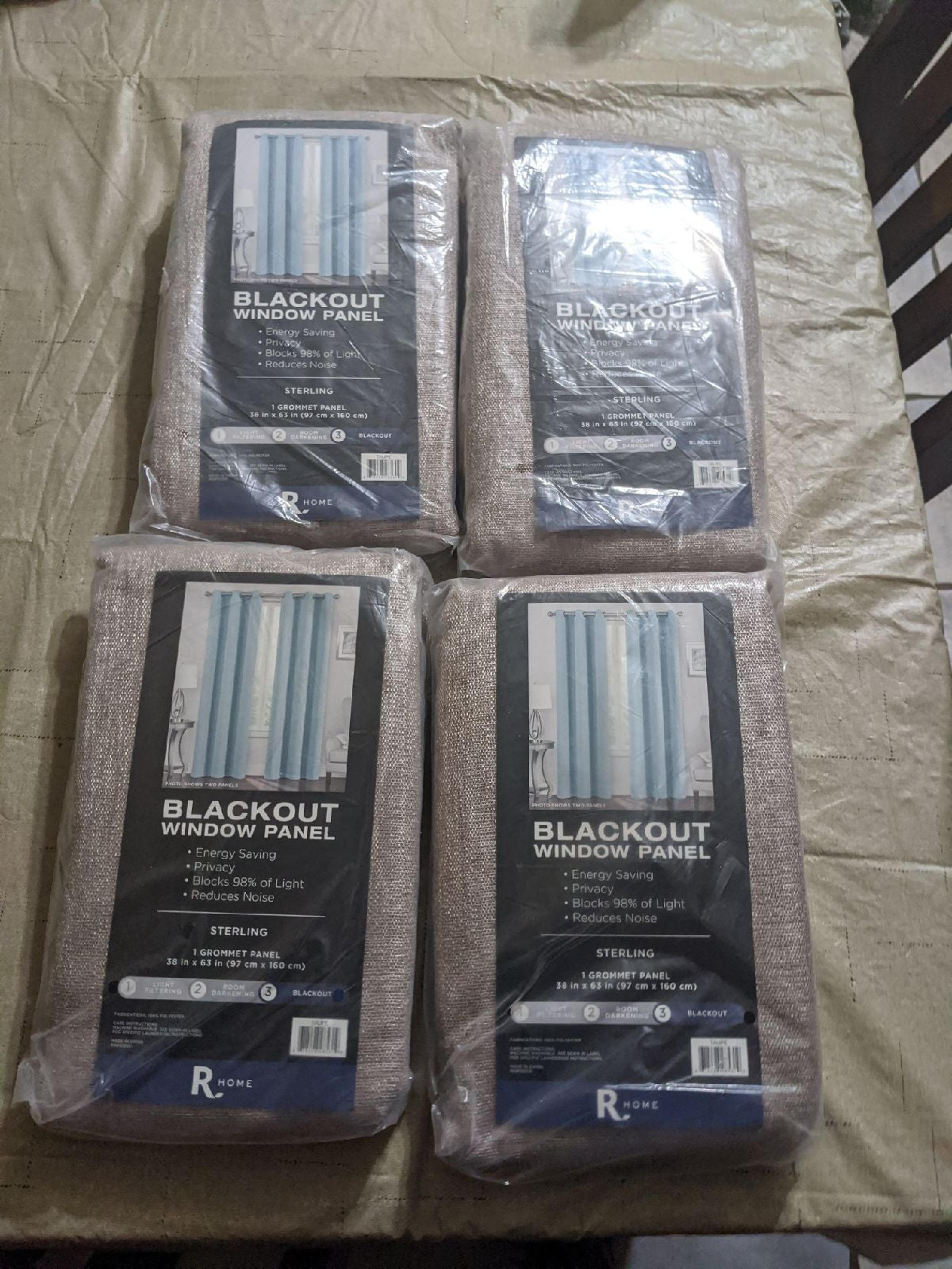 Blackout window panels 4 of them 38 in x