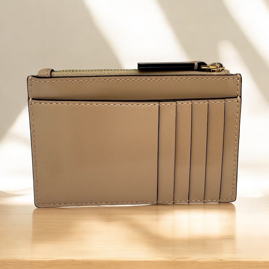 Tory Burch Britten Zip card case 146744 Devon Sand Cardholders