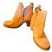 Bos & Co Leather Ankle Boots Tan size 40 (9.5) womens