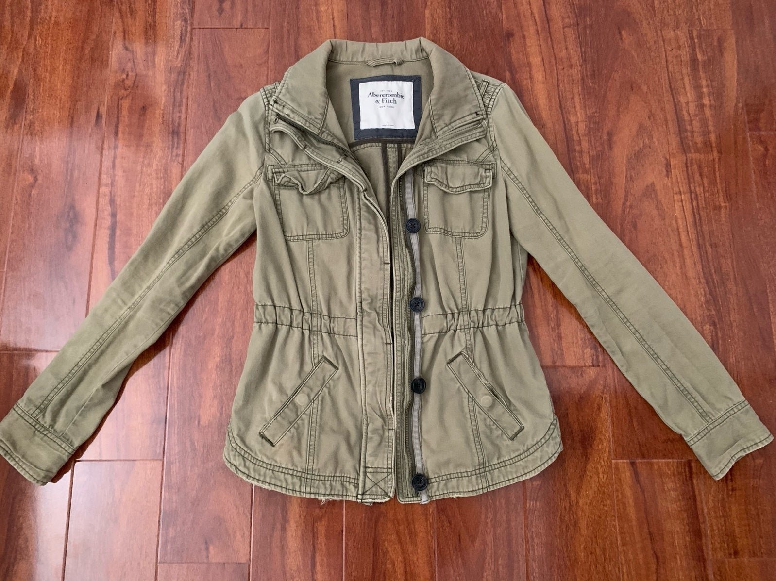 Abercrombie & Fitch Green Parka