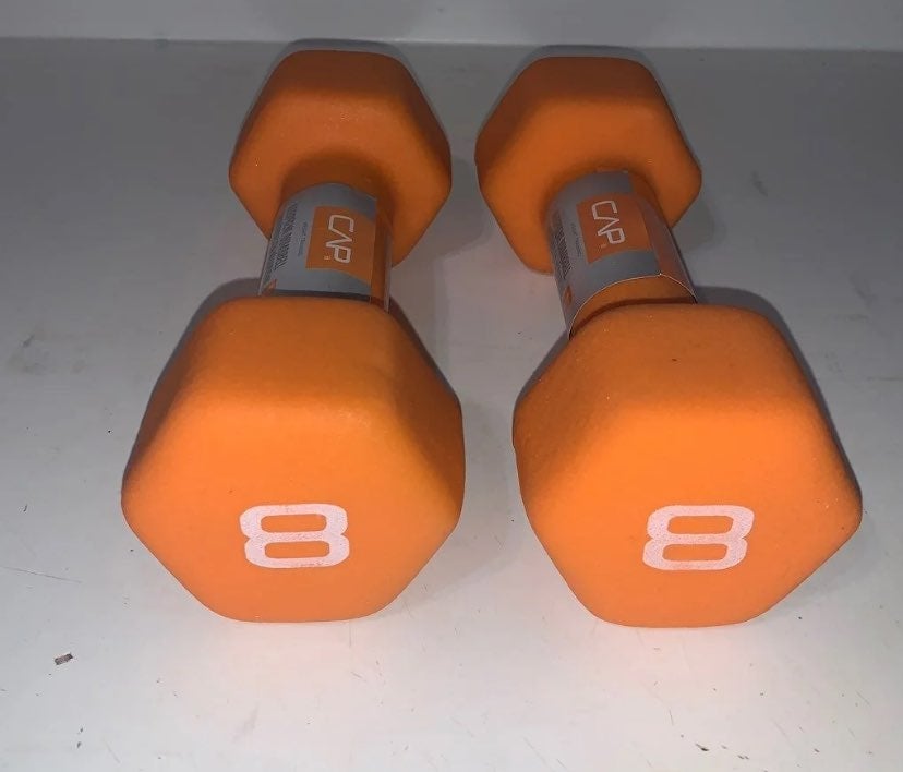 8lb Cap Dumbell Set