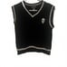 Hot Topic Thorn & Fable Skull Tie Twofer Girls Sweater Vest Shirt S Pastel Goth