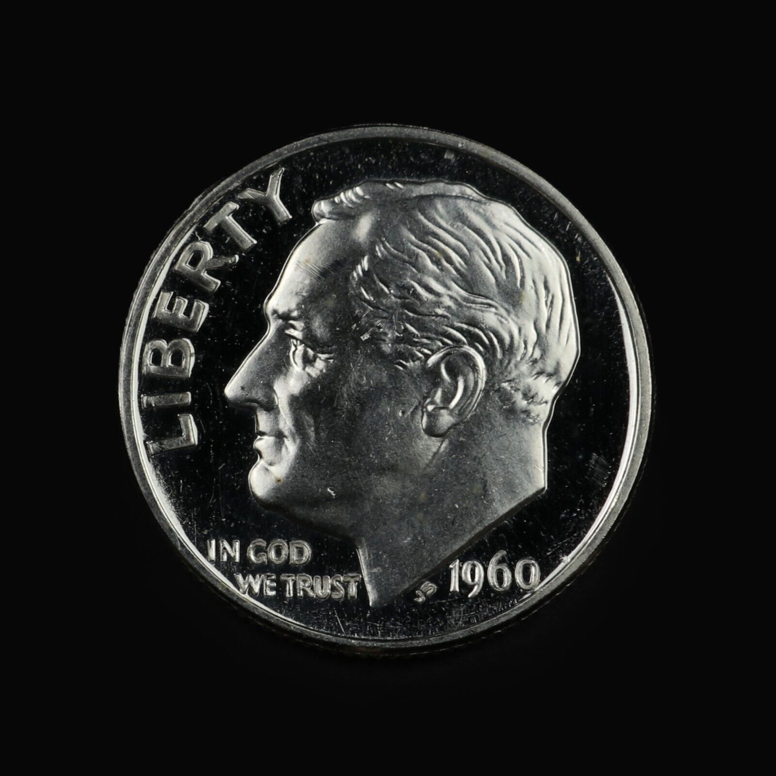 1960 Roosevelt Silver Deep Cameo Proof Dime DCAM 60-3