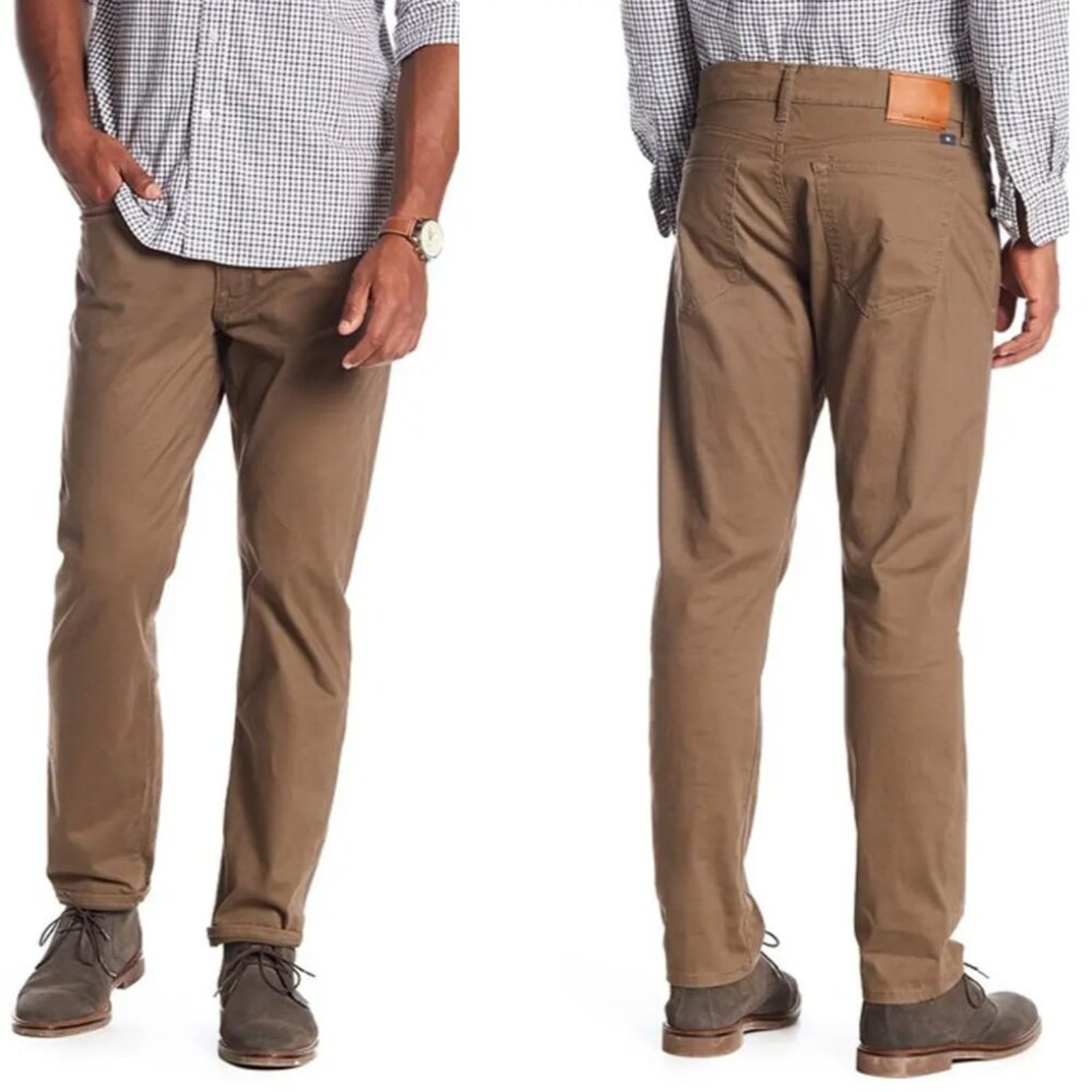 Lucky Brand Men's 121 Heritage Slim Fit Straight Pants Brown Size 33x32