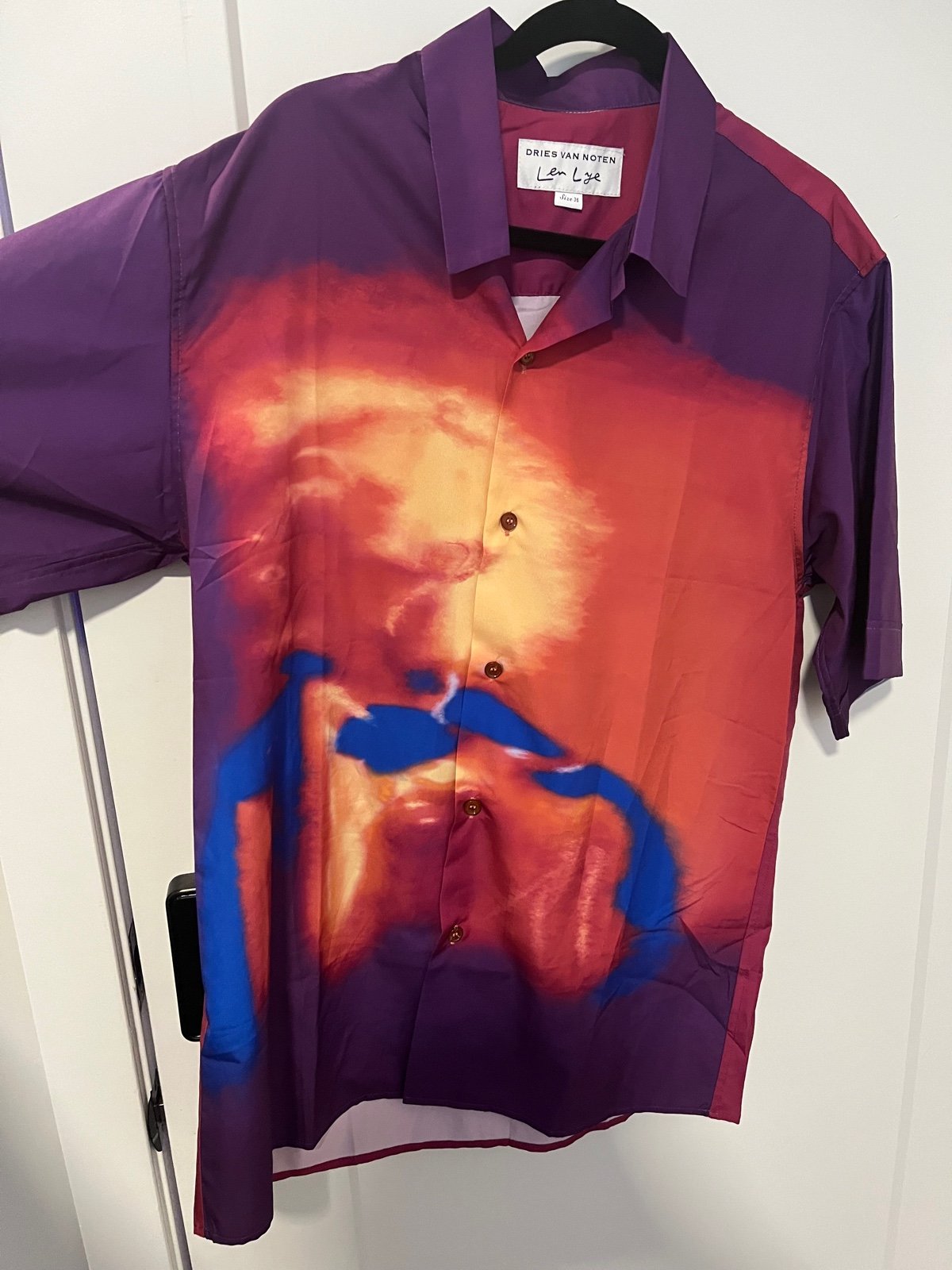 Dries Van Noten x Len Lye Silk button down