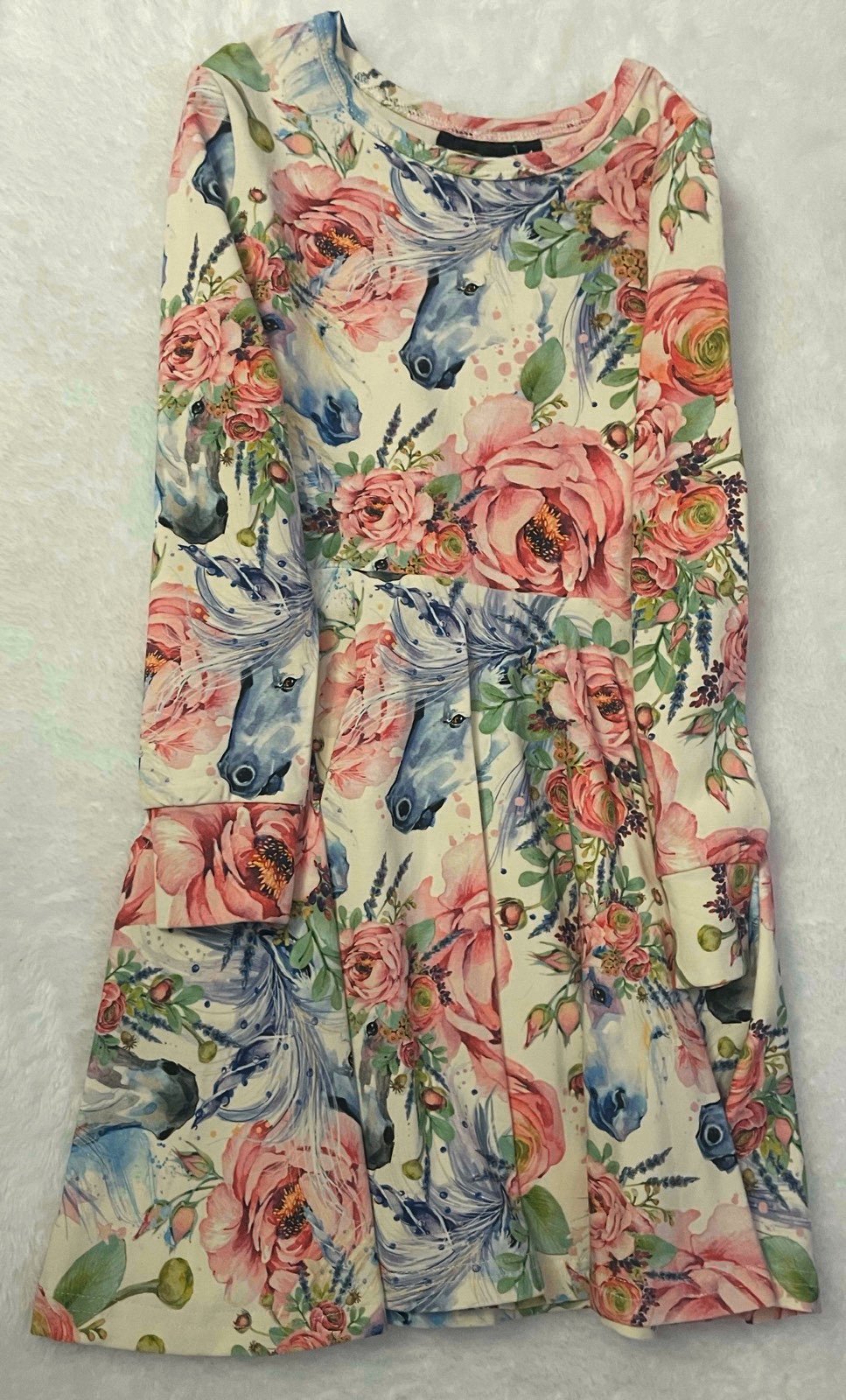 Rock Your Kid Boho Unicorn Waisted Dress 4T