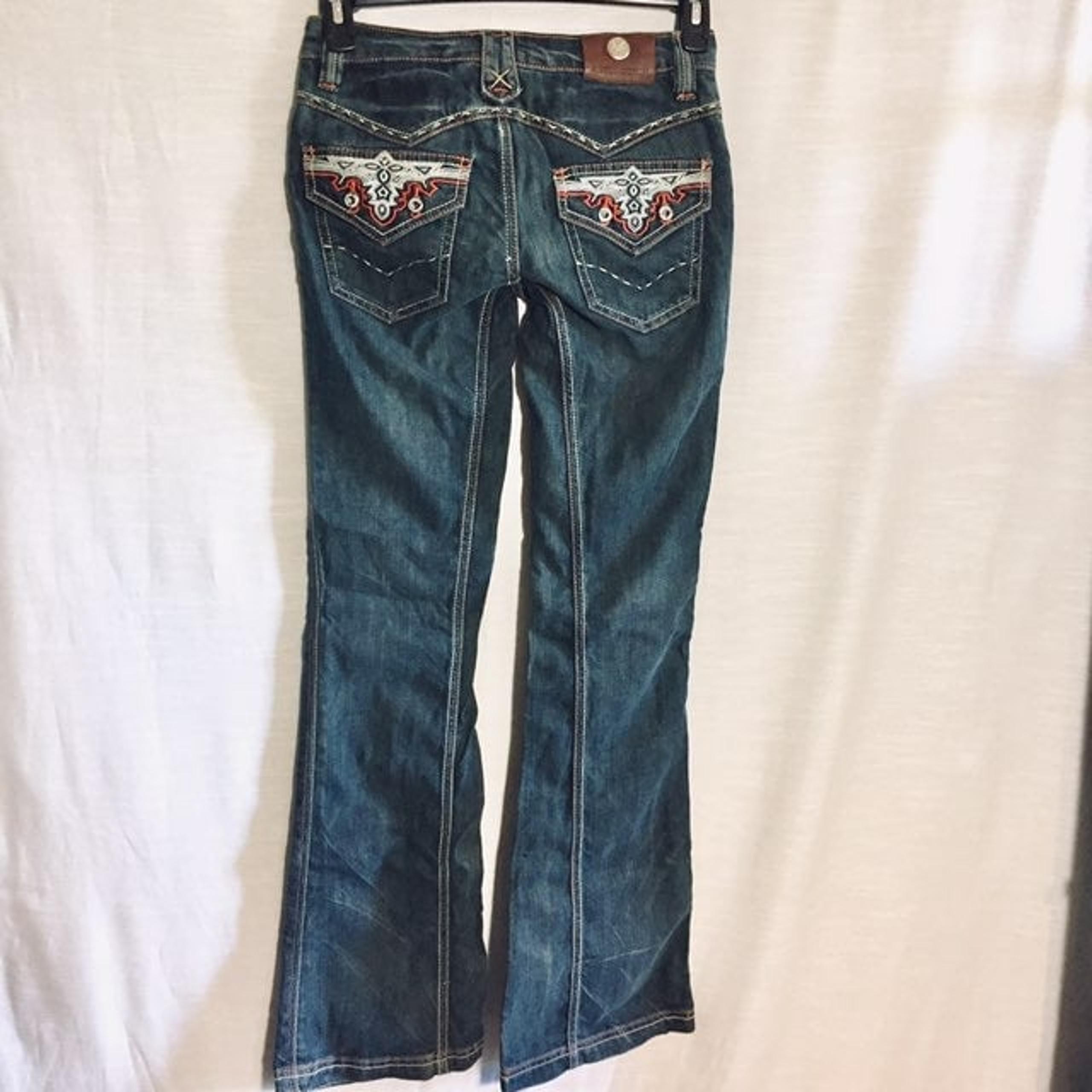 Antik denim jeans fitted & flared 26