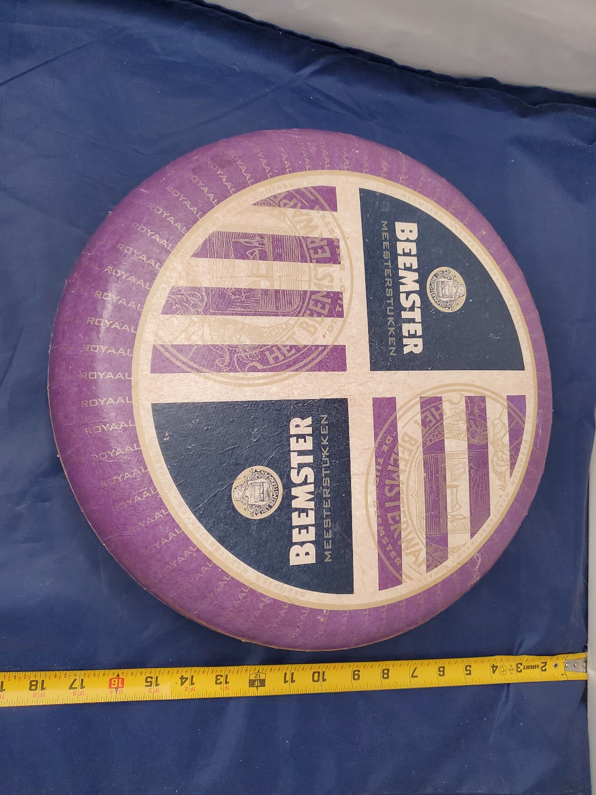 Fake Faux Food Beemster Meesterstukken Cheese Round Wheel Deli Display PROP
