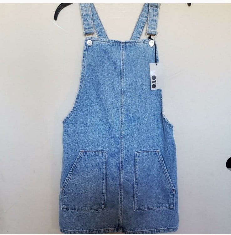 Light wash Overall dress