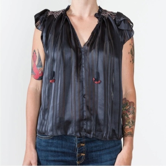 Ulla Johnson Deja Top Midnight Size 4
