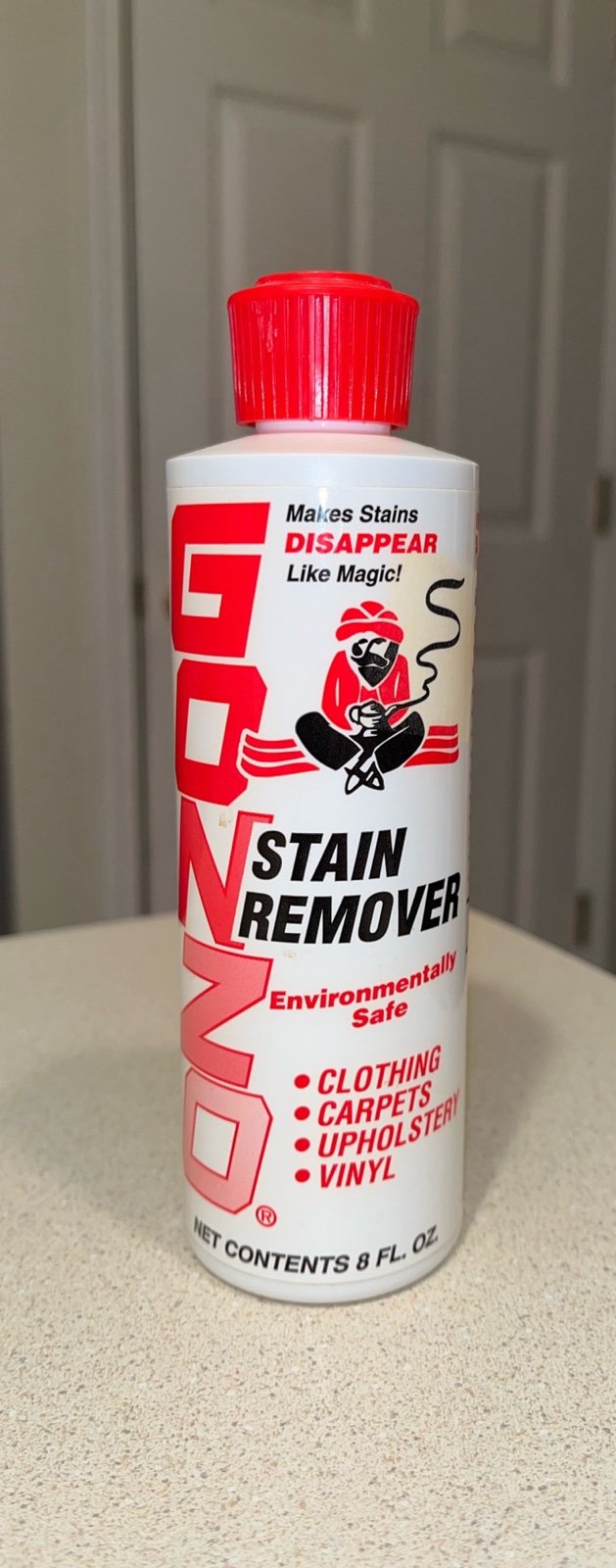 Used Gonzo Natural Magic Stain Remover 8 fl oz 3/4 full