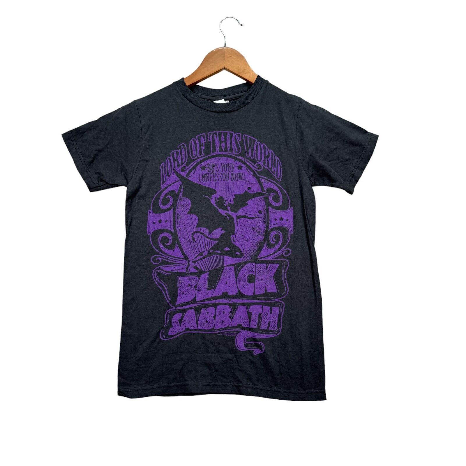 Vintage Black Sabbath World Tour Lod Of The World T Shirt Ozzy Osborne XS