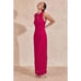MON RENN MILA CROTCHET SLEEVELESS MIDI DRESS -MAGENTA PINK size S NWT 249