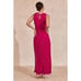 MON RENN MILA CROTCHET SLEEVELESS MIDI DRESS -MAGENTA PINK size S NWT 249