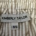 Kimberly Taylor Women XS Shorts Seersucker Elastic Waist Cream White New