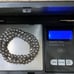 Vintage Lt. Gray 3mm Freshwater Seed Pearl Sterling Silver Clasp Choker Necklace