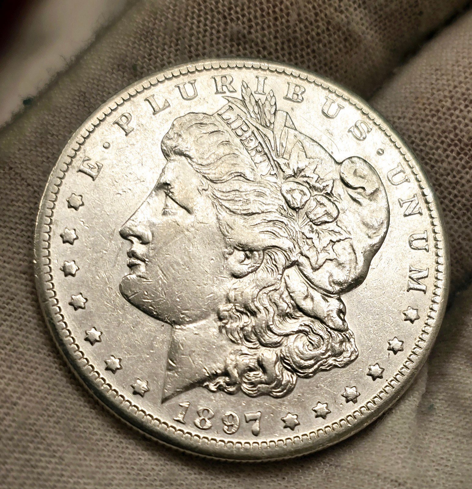 1897 S Morgan Silver Dollar XF